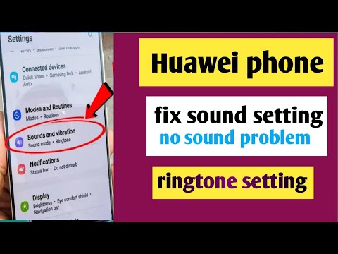 Huawei phone ma ringtone setting kaise karen | how to fix sound problem Huawei y9