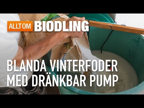 Blanda vinterfoder med dränkbar pump - Biodling