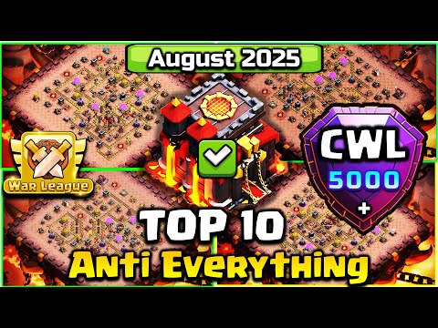 TOP 10! BEST Town Hall 10 (TH10) Base Layout + Copy Link 2025 | TH10 War/Legend Base| Clash of Clans