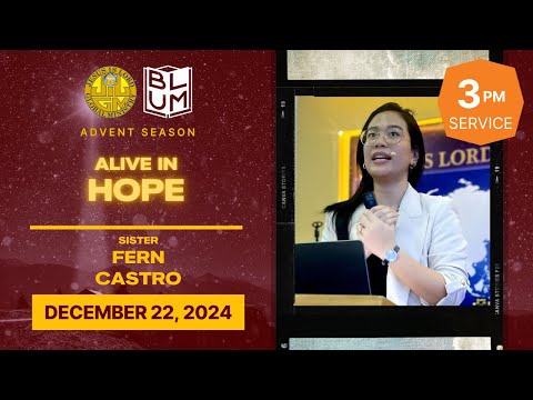 𝐉𝐈𝐋𝐆𝐌 Blumentritt | December 22, 2024 | 3 PM | S. Fern Castro