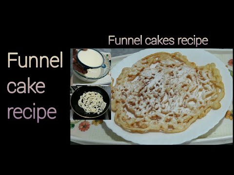 How to make funnel cakes!! / homemade funnel cake recipe / The easy way funnel cake recipe