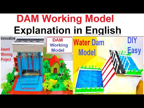 dam working model 3d for science exhibition project diy at home in simple and easy DIY pandit