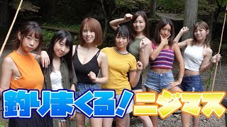 ニジマス釣り対決をしてみた！ある意味大変な状況に。。。