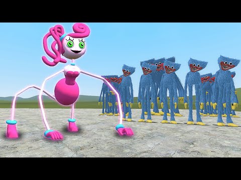 NEW MOMMY LONG LEGS VS HUGGY WUGGY's ARMY! 😱 - Garry's Mod Sandbox!!