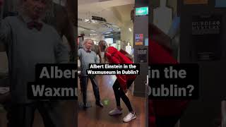 Which museum did it better? #alberteinstein #tallgirl #tallwoman #waxmuseum #madametussauds