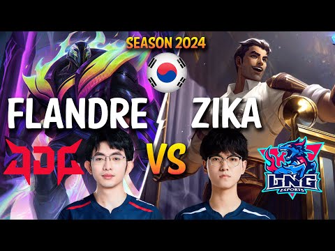 JDG Flandre vs LNG Zika - Flandre K'SANTE vs Zika JAYCE Top - Patch 14.5 KR Ranked CHALLENGER lolrec