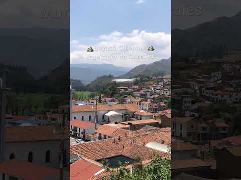 Hermosa panorámica, pueblo de Corrales Boyacá, histórico y libertario