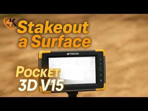 Topcon Pocket 3D V15 - How to Stakeout a Surface