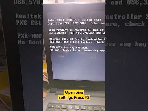 Fix100%Intel UNDI, PXE-2.1 (build 083) No Boot Device Found Error#macnitesh#windows#windows11#virul