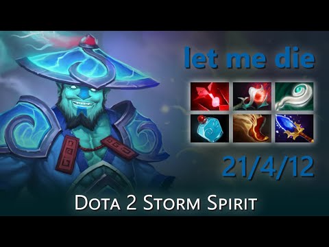 [Top 16 OpenDota Storm Spirit] "let me die" 21/4/12 | Dota 2 Storm Spirit highlights