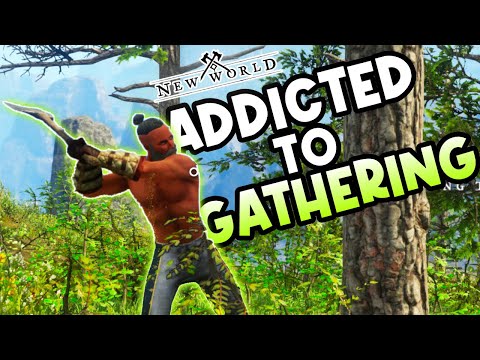 Part of a video titled Why Gathering In NEW WORLD Is So ADDICTING! - YouTube