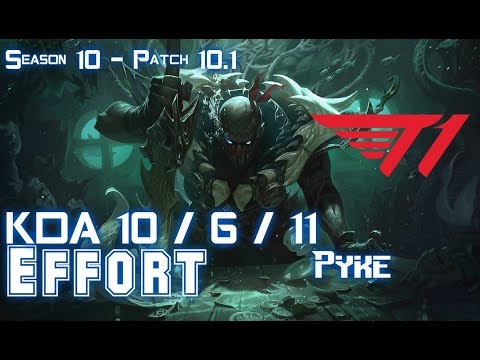 T1 Effort PYKE vs KARMA Supp - Patch 10.1 KR Ranked