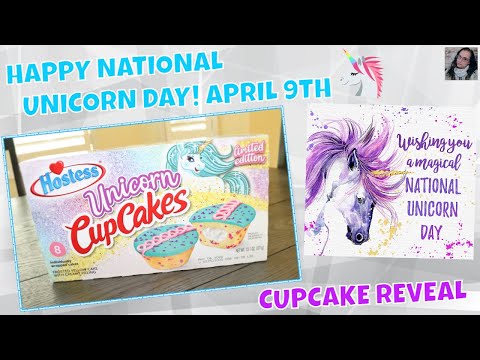 Reveal of the HOSTESS UNICORN CUPCAKES in Honor of NATIONAL UNICORN DAY April 9th!