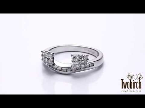 Double Row Solitaire Ring Wrap Enhancer - TwoBirch - TB-WRAP-0032