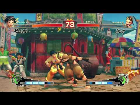 Mullah (Makoto) vs Kazu Ibuki, Cody - Super SF4 preview London