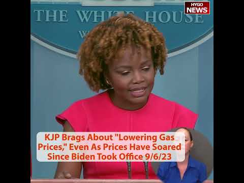 KJP Brags About 'Lowering Gas Prices,' Even As Prices Have Soared Since Biden Took Office