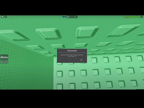 Roblox error code -1?