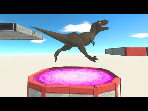 Risky Jump Over the Portal - Animal Revolt Battle Simulator