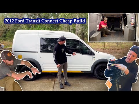 2012 Ford Transit Connect Van Build (Cheap, Easy, Using leftover wood, flooring, insulation, lights)