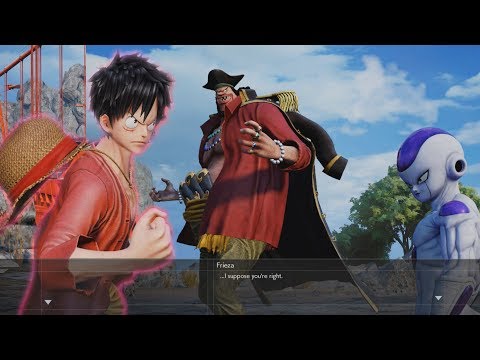 Jump Force PC Walkthrough Part 11 - Luffy vs Blackbeard & Frieza Boss Battle Gameplay 1080p 60 FPS