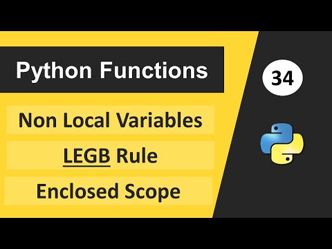 Python Tutorial In Hindi Nonlocal Variable In Python Nonlocal Keyword In Python Legb Rule