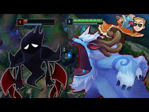 I kept the enemy jungler at level 1 for 5 minutes as a Nunu top lol