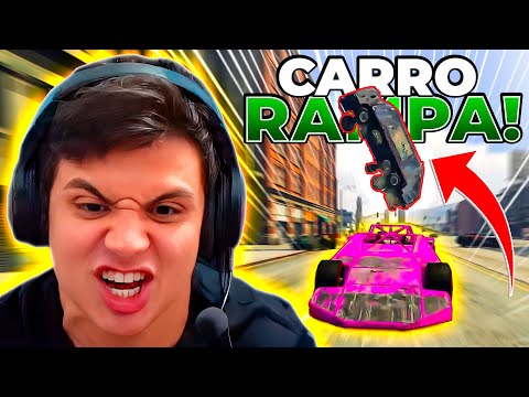 PAULINHO GOT INTO A FIGHT WITH THE RAMP CAR IN GTA RP!😂 (Modder clips)