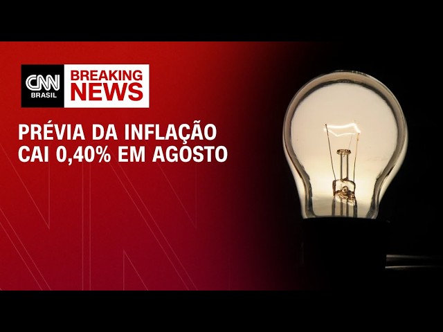 "Prévia da inflação": IPCA-15 registra queda de 0,40% em agosto | ABERTURA DE MERCADO