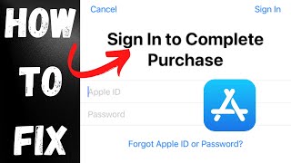 Sign In To Complete Purshase |2023| |How To Fix Sign In To Complete Purshase On iPhone (2023)