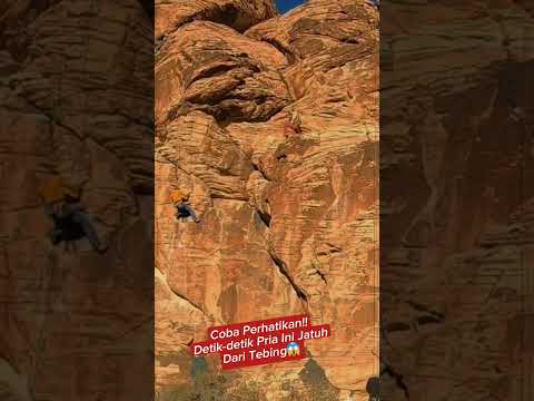 Pria Ini Terjatuh Dari Tebing😱 Credit:@emmelinewang #shorts