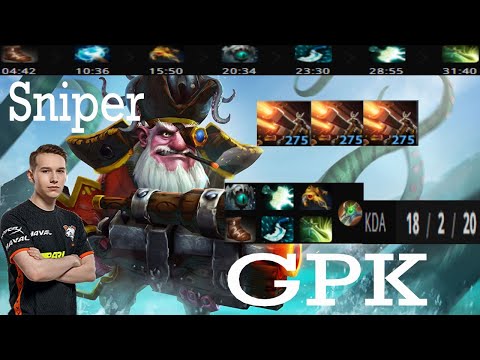 gpk~ Sniper Mid Gameplay Patch 7.31b - Dota 2 Full Gameplay player perspective