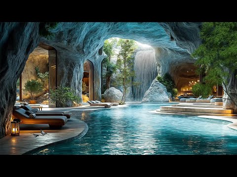 Tranquil Backyard Retreat 🌿 Soothing Waterfall & Birdsong | ASMR for Sleep and Stress Relief