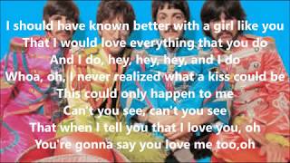 I should have known better with lyrics(The Beatles)