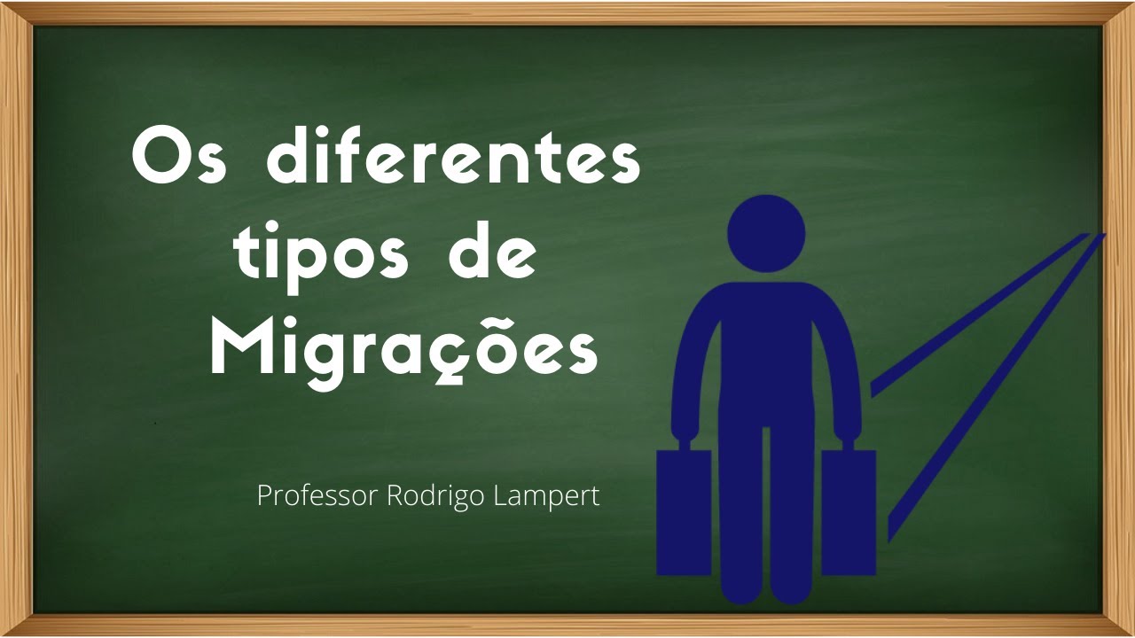 O que são Migrações? Os diferentes tipos de Migrações.