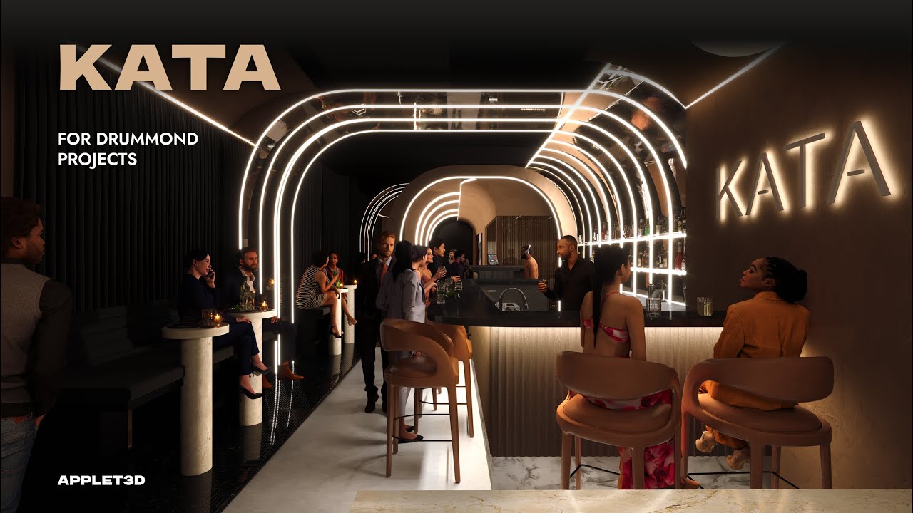 Commercial Bar Interior | Kata by Applet3D