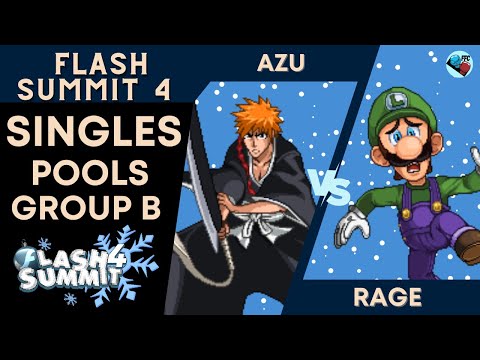 AFM Azu (Ichigo) vs UL/RM Rage (Luigi) - SSF2 Pool B - Flash Summit 4