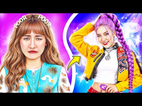 Poor Pinky Extreme Makeover From Nerd To Popular Rumi In KPop Demon Hunters Contest!