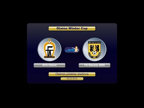 U-16  AFA Olaine – FA Šiauliai 2004 (Olaine Winter Cup 2019)