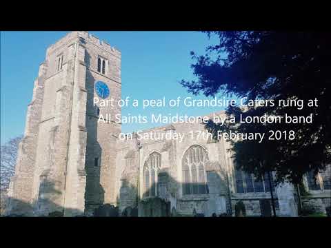 Part of a peal of Grandsire Caters at All Saints Maidstone