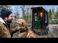 CHILLY OVERNIGHTER IN THE CABIN | Tiny Cabin Life