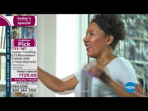Teeter FreeStep LT3 Recumbent Cross Trainer with 3Year W...