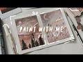 Watercolor Sky Fast Painting | Purple Sunset | Paint With Me #07 | Indonesia