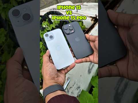 Difference between iphone 15 and 15 pro (Camera Comparison)