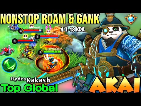 PERFECT HURRICANE DANCE NONSTOP STUNED ENEMIES | TOP GLOBAL AKAI ᴴʸᵈʳᵃKakash - MOBILE LEGENDS
