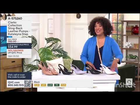 Clarks Collection Sling-Back Leather Pumps - Kataleyna Step earlier today