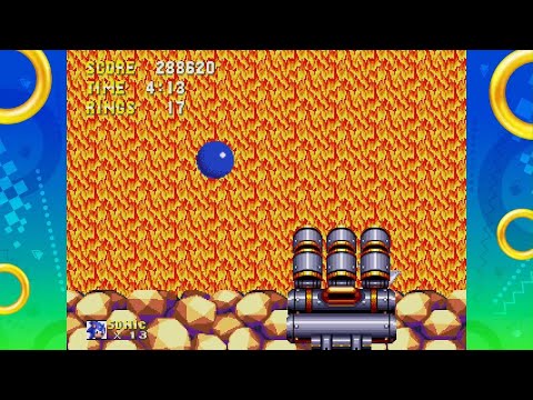 Sonic 3 and Knuckles Lava Reef Zone Mid Boss "Heat Arms" made Easy