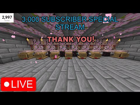 LotusIsPotus - 3 Subs Away from 3K! Special Stream - Minecraft