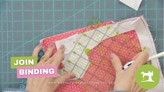 Girlfriend Learn: How to Join Quilt Binding Ends (Easy No-Stress Method) ✂️🧵