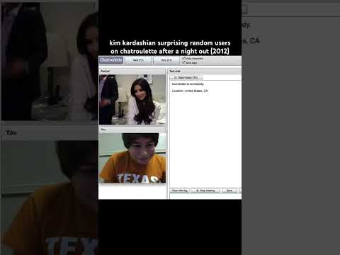 kim kardashian surprising random users on chatroulette (2012) #kimkardashian #kuwtk