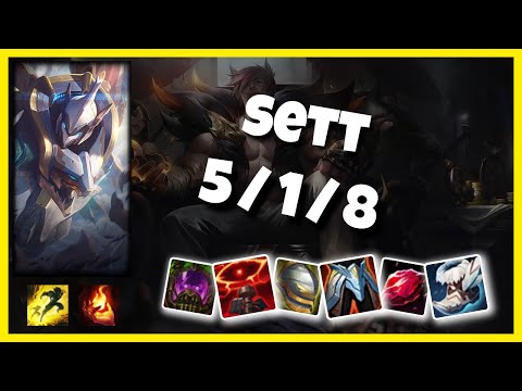 Sett vs Galio OCE Challenger SUPPORT (5/1/8) - v11.1